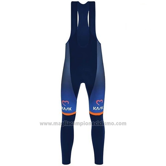 2019 Abbigliamento Ciclismo Casteli De Rosa Blu Manica Lunga e Salopette